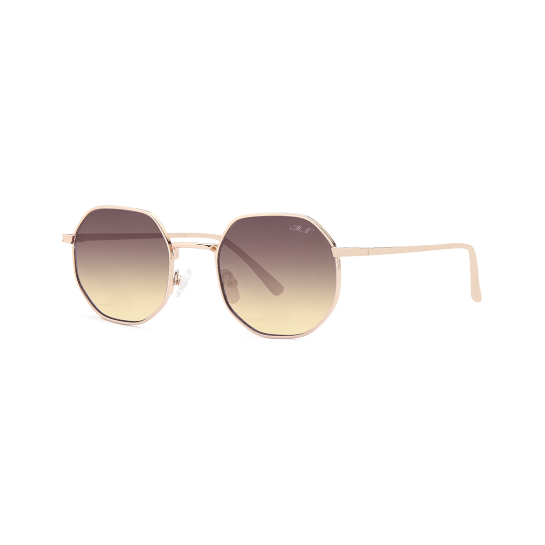 boutique metal hexagon women's sunglasses