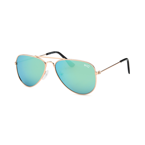 green aviator kids polarized sunglasses