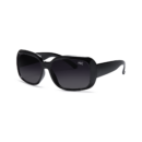 Black oversized sunglasses with dark gradient lenses and the 'HIC' logo on the right lens
