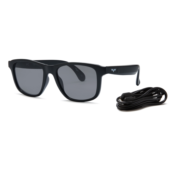 black bluetooth sunglasses magnetic charge