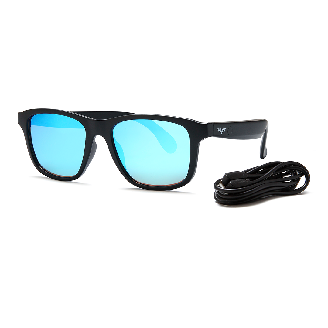 SD-G10-BLU - Beachtime Sunglasses blue bluetooth sunglasses magnetic charge
