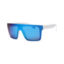 blue unisex shield sunglasses
