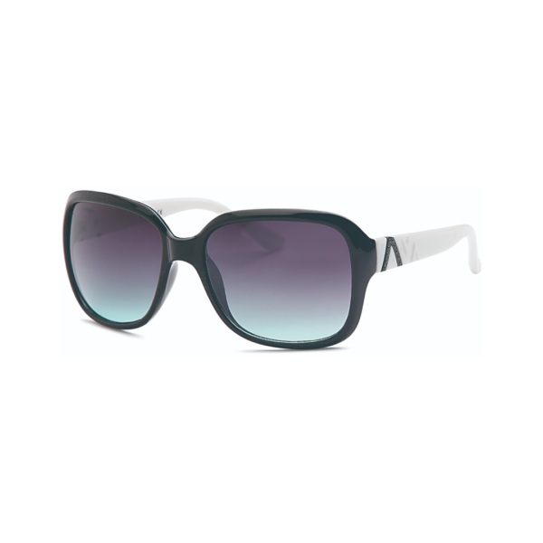 black and white rinestone square ladie's sunglasses