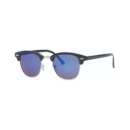 clubmaster sunglasses blue mirror