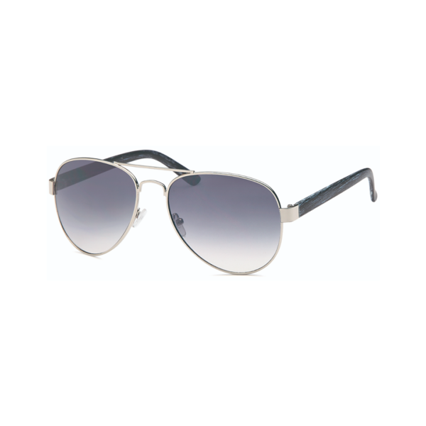 gray wood print leg aviator sunglasses