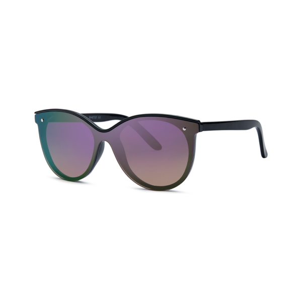 black oil spill cat eye women's sunglasses