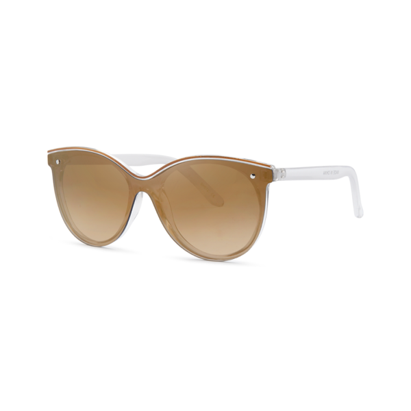 gold and white cat eye women's sunglasses