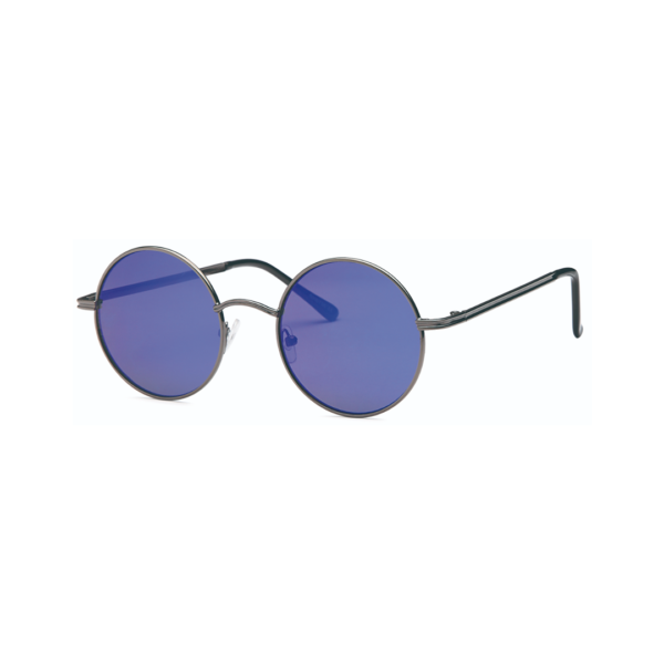 blue round aviator women's sunglasses