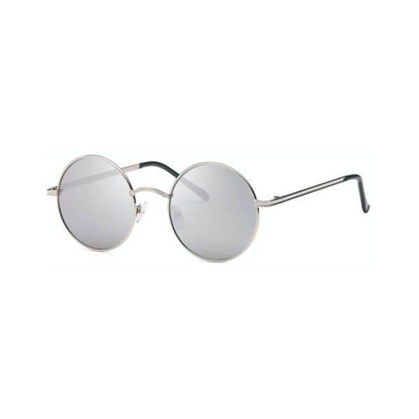 silver round aviator women's sunglasses