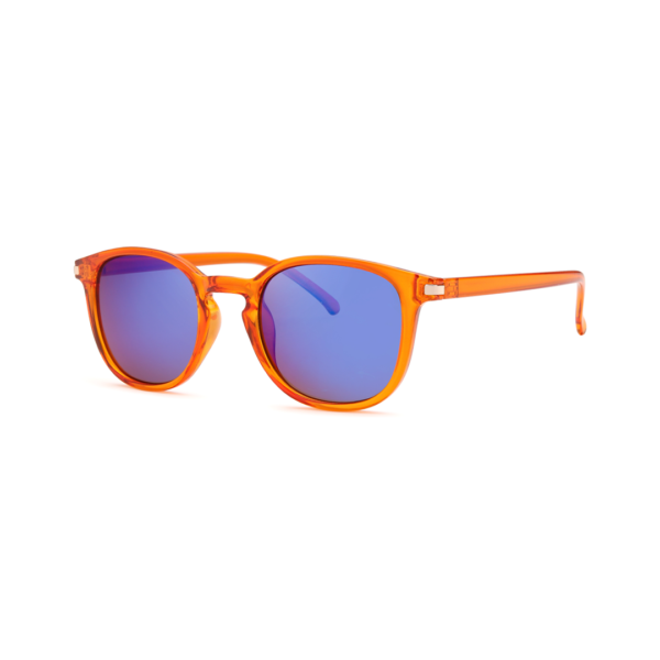orange round women's sunglasses