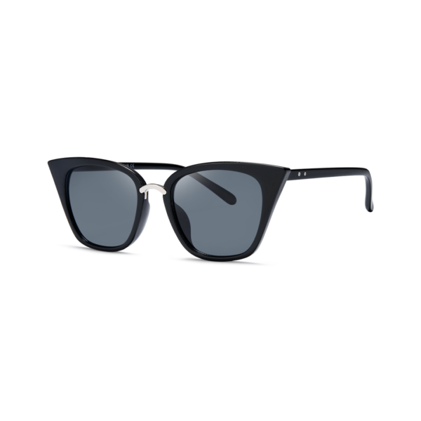 black retro cat eye women's sunglasses