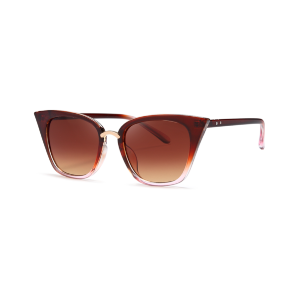 brown retro cat eye women's sunglasses
