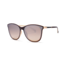 women's cat eye sunglasses with gold accents