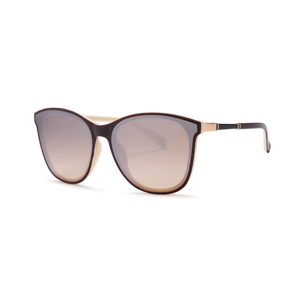 women's cat eye sunglasses with gold accents