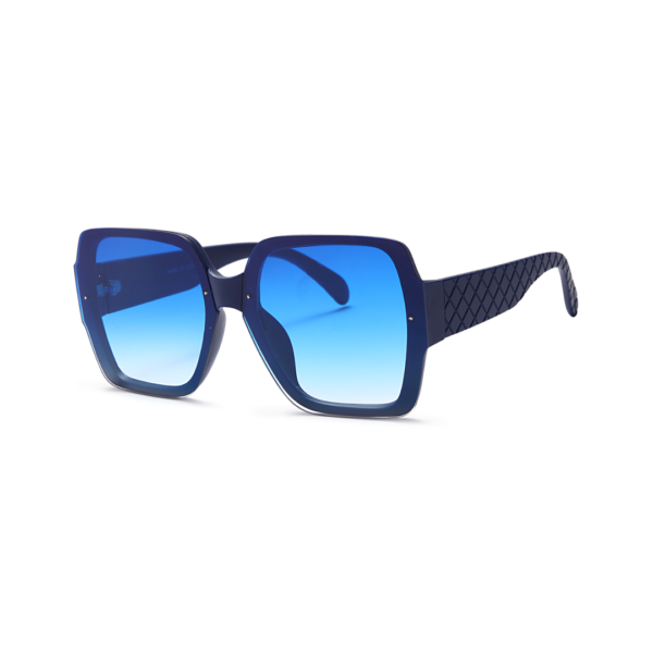 blue big square women's sunglasses