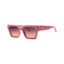 pink women's square sunglasses