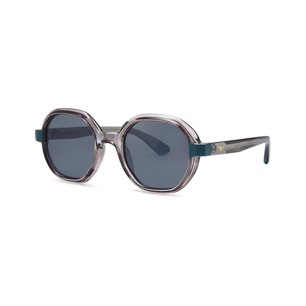 clear gray hexagon trendy sunglasses