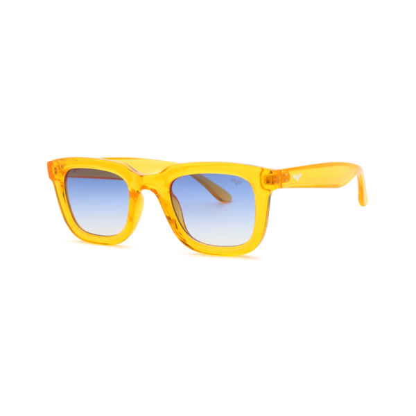 yellow clear wayfarer sunglasses