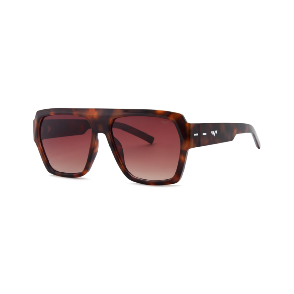 tortoise square flat brow women's sunglasses