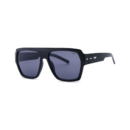 black square flat brow women's sunglasses
