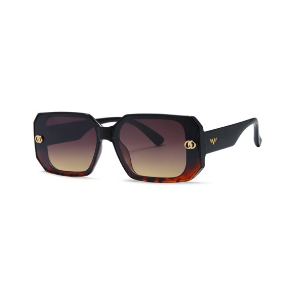 tortoise rectangle women's sunglasses