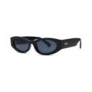 black women's oval sunglasses