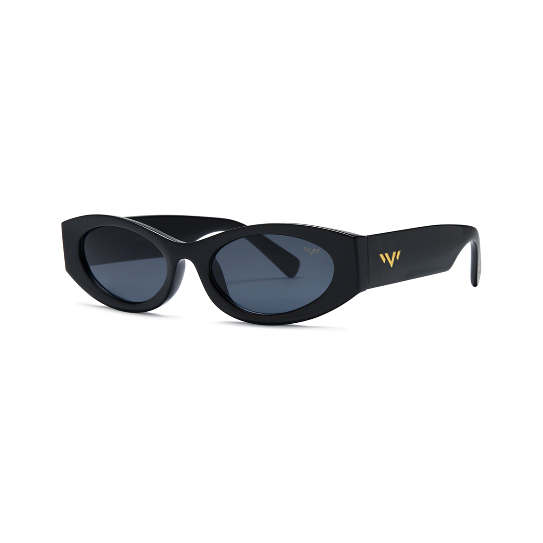 black women's oval sunglasses