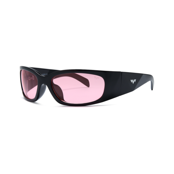 pink women's wrap sunglasses