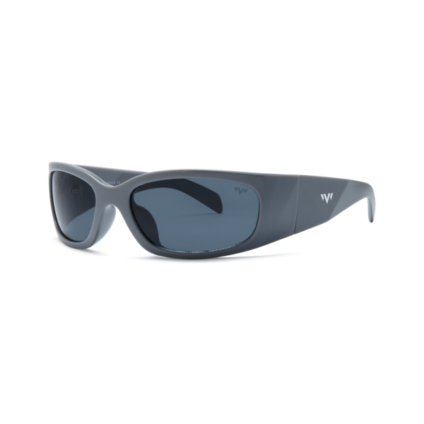 gray women's wrap sunglasses
