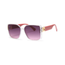 clear pink big square women's sunglasses
