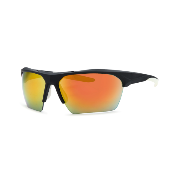 red rimless men's sunglasses