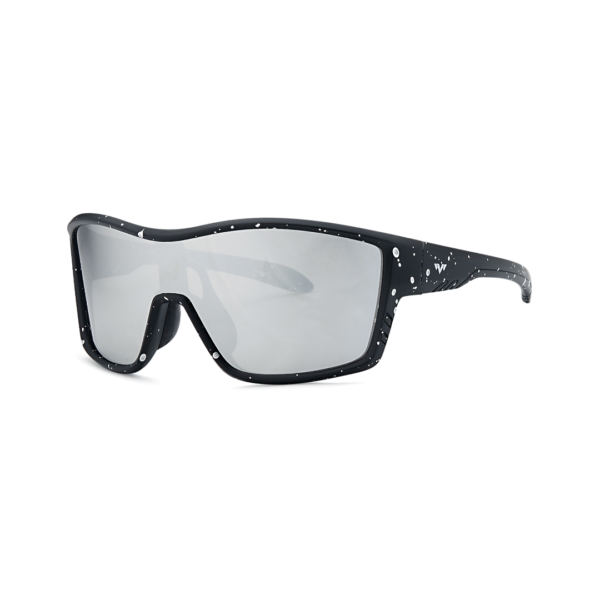 silver men's shield sunglasses