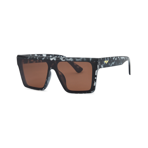 flat brow square sunglasses