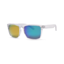 dual tone lens clear square men's sunglasses