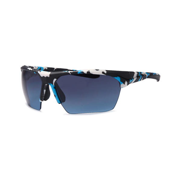 camo half frame men's sunglasses