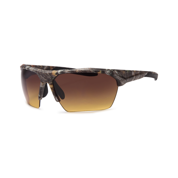 camo half frame men's sunglasses