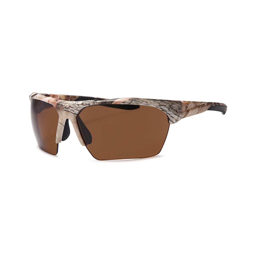 camo half frame men's sunglasses