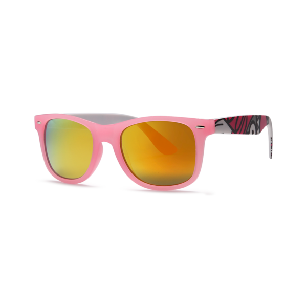 pink print wayfarer sungasses