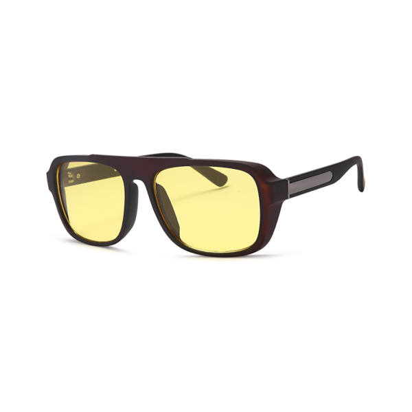 yellow modern aviator sunglasses