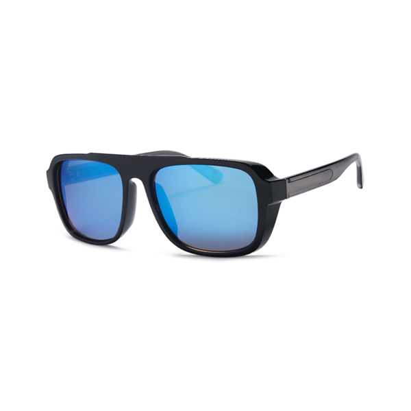 blue modern aviator sunglasses
