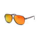clear and orange modern avaitor sunglasses