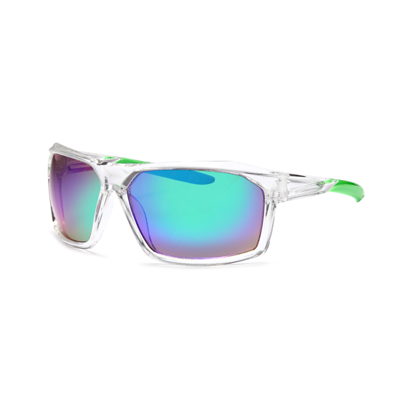 ocean and clear men's wrap sunglasses