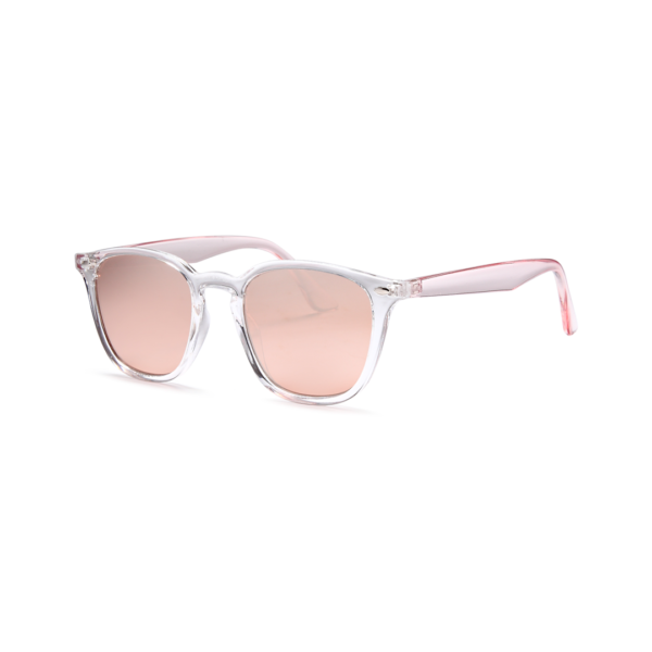 clear pink women's cat eye sunglasses