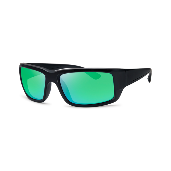 green men's wrap sunglasses