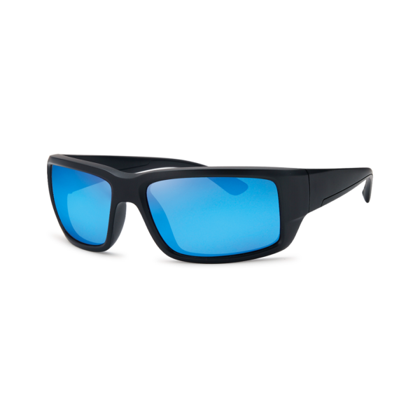blue men's wrap sunglasses