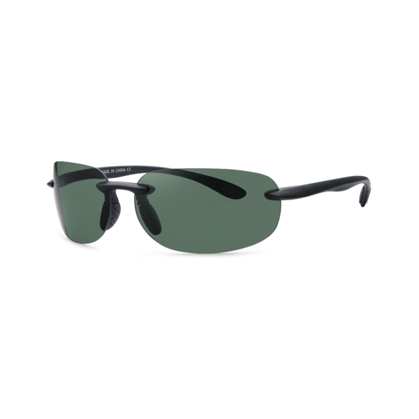 green men's rimless sunglasses