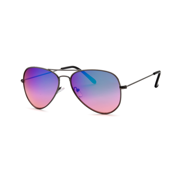 rainbow metal aviator sunglasses