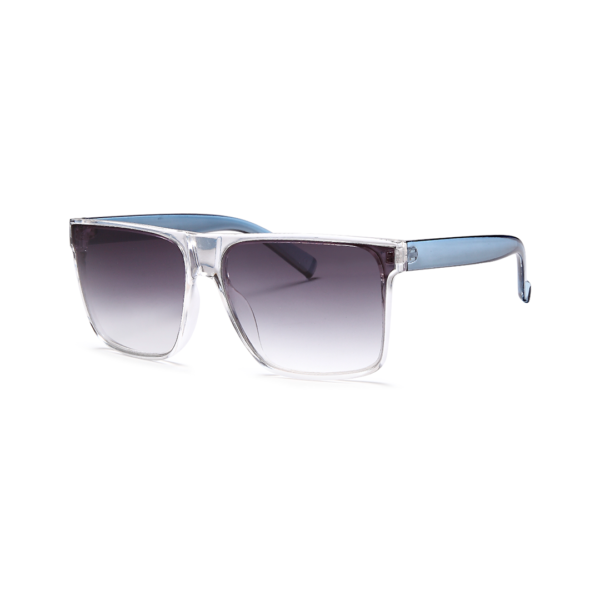 clear squre flat brow sunglasses