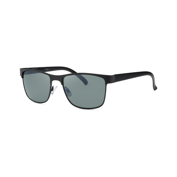 green metal square sunglasses
