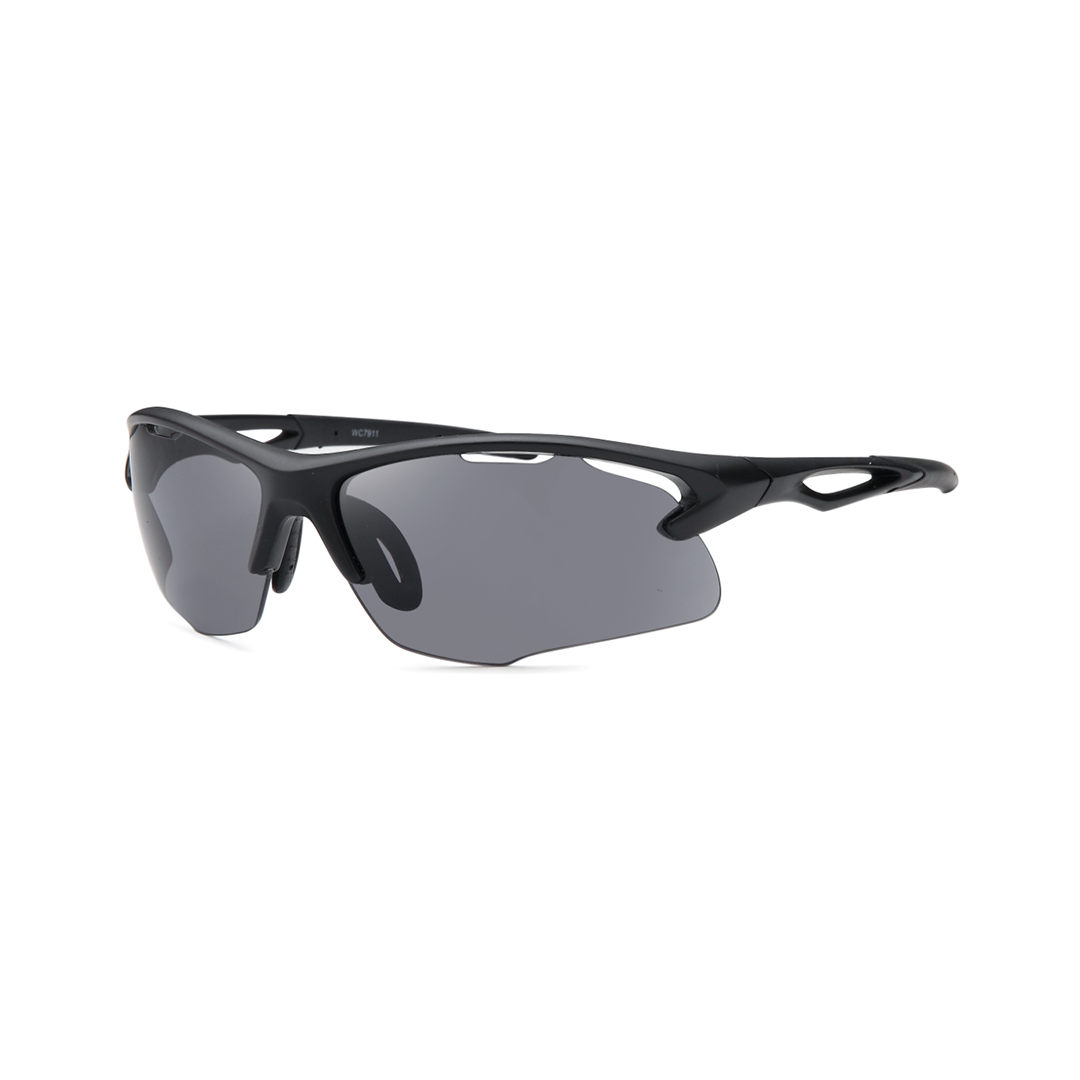 black rimless men's sunglasses
